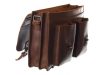GreenLand Schulmeister konyak, bőr, aktatáska, válltáska 40 x 30 cm
