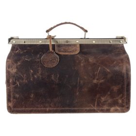   GreenLand Montana postakocsi, bivalybőr utazótáska 48 x 28 x 26 cm