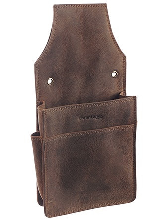 GreenLand extra erős barna bőr brifkó tartó 27 x 13 cm