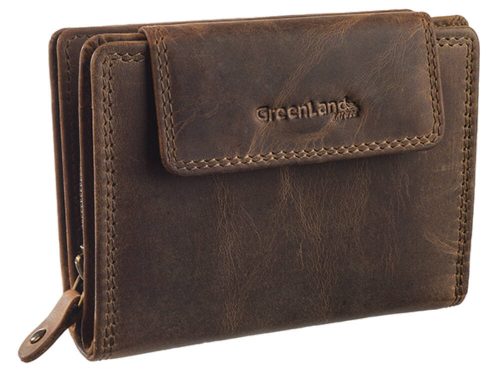 GreenLand Montenegro bőr pénztárca 12,5 x 10 cm