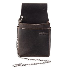   GreenLand extra erős barna bőr brifkó tartó 22,5 x 13,5 cm