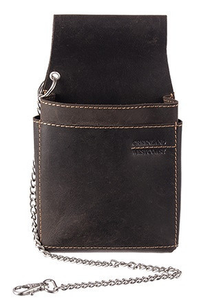 GreenLand extra erős barna bőr brifkó tartó 22,5 x 13,5 cm