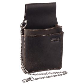   GreenLand extra erős barna bőr brifkó tartó 22,5 x 13,5 cm