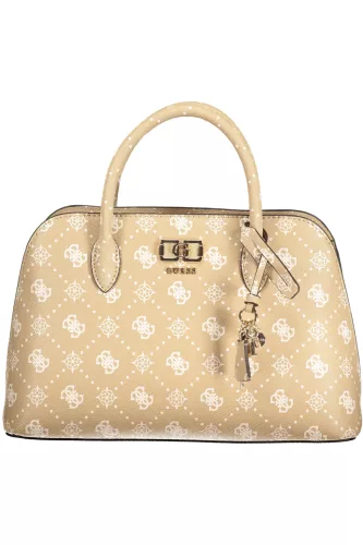 Guess Emelie bézs-fehér női kézitáska, crossbody  34 x 22 x 10 cm