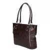 Karen Ilona N 087 barna virágmintás női válltáska 38 x 27 x 11 cm