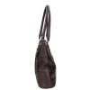 Karen Ilona N 087 barna virágmintás női válltáska 38 x 27 x 11 cm