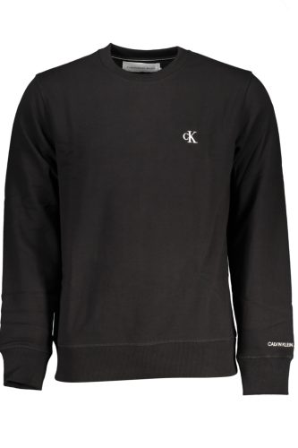 CALVIN KLEIN FÉRFI FEKETE CIPZÁROS PULÓVER S