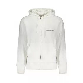 Calvin Klein férfi fehér cipzáros, kapucnis pulóver XL