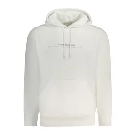 CALVIN KLEIN FÉRFI CIPZÁRAS pulóver, FEHÉR XL