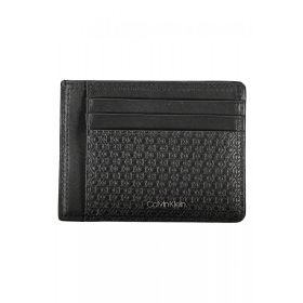   Calvin Klein fekete férfi bőr pénztárca, kártyatartó 12 x 9 x 1 cm