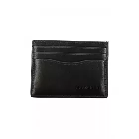   Calvin Klein fekete férfi bőr pénztárca, kártyatartó 10 x 8 x 1 cm 