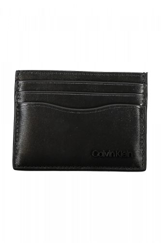 Calvin Klein fekete férfi bőr pénztárca, kártyatartó 10 x 8 x 1 cm 