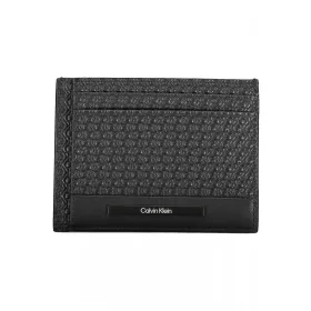   Calvin Klein fekete férfi bőr pénztárca, kártyatartó 12 x 9 x 1 cm 