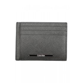   Calvin Klein fekete férfi bőr pénztárca, kártyatartó 12 x 9 x 1 cm 
