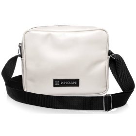 Khoani női bőr bézs oldaltáska 22×18 cm