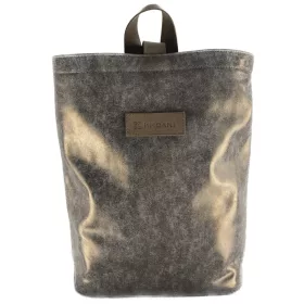Khoani női rostbőr-bőr arany hátizsák 32×34 cm