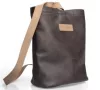Khoani női rostbőr-bőr arany hátizsák 32×34 cm