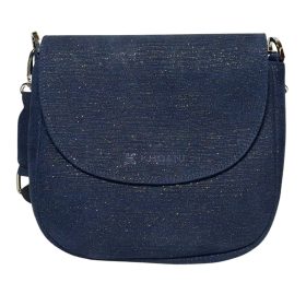 Khoani női bőr kék oldaltáska 24×20 cm