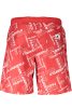 KARL LAGERFELD BEACHWEAR FÉRFI FÜRDŐNADRÁG PIROS