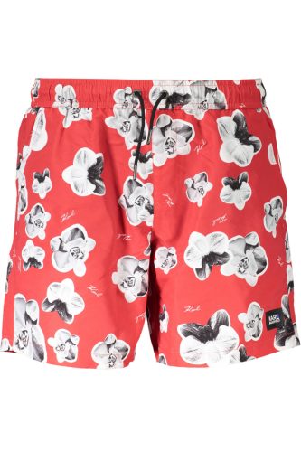 KARL LAGERFELD BEACHWEAR FÉRFI FÜRDŐNADRÁG PIROS