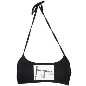 KARL LAGERFELD BEACHWEAR NŐI FÜRDŐRUHA FELSŐ FEKETE