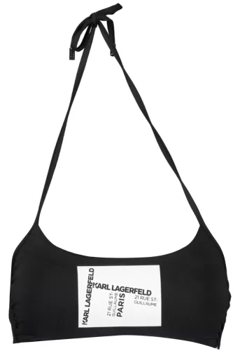 KARL LAGERFELD BEACHWEAR NŐI FÜRDŐRUHA FELSŐ FEKETE
