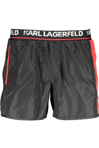 KARL LAGERFELD BEACHWEAR FÉRFI FÜRDŐNADRÁG FEKETE 
