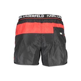 KARL LAGERFELD BEACHWEAR FÉRFI FÜRDŐNADRÁG FEKETE 