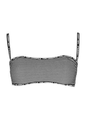 KARL LAGERFELD BEACHWEAR NŐI FÜRDŐRUHA FELSŐ FEKETE