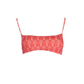 KARL LAGERFELD BEACHWEAR NŐI FÜRDŐRUHA FELSŐ PIROS