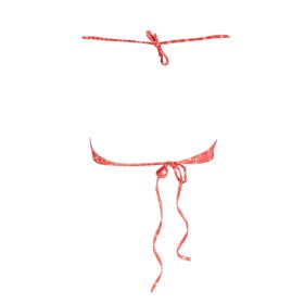 KARL LAGERFELD BEACHWEAR NŐI FÜRDŐRUHA FELSŐ PIROS