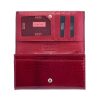 Kroko Mander női nagyméretű piros kroko mintás lakkbőr pénztárca 17 × 9,5 cm