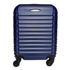   Leonardo Da Vinci sötétkék színű, keményfalú kabinbőrönd 40 cm