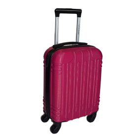   Leonardo Da Vinci magenta színű, keményfalú kabinbőrönd 40 cm