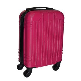   Leonardo Da Vinci magenta színű, keményfalú kabinbőrönd 40 cm