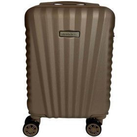   Leonardo Da Vinci barna színű, keményfalú kabinbőrönd 40 cm