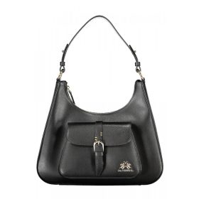 La Martina fekete női bőr válltáska 32 x 27 x 8 cm