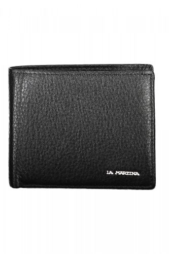 La Martina fekete férfi bőr pénztárca 12 x 9 x 2 cm