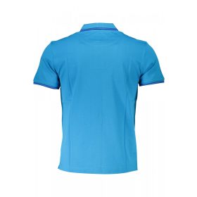 HARMONT & BLAINE FÉRFI KÉK RÖVID UJJÚ PÓLÓ XL