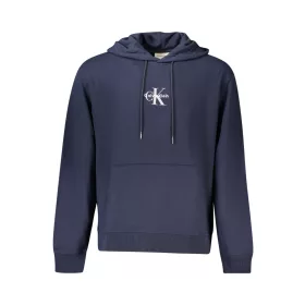 Calvin Klein férfi kék cipzáras pulóver