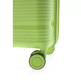   Gladiator Bionic keményfedeles fekete színű bővíthető bőrönd 55 cm