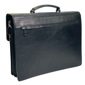 Monarchy fekete bőr aktatáska 39 x 31 cm