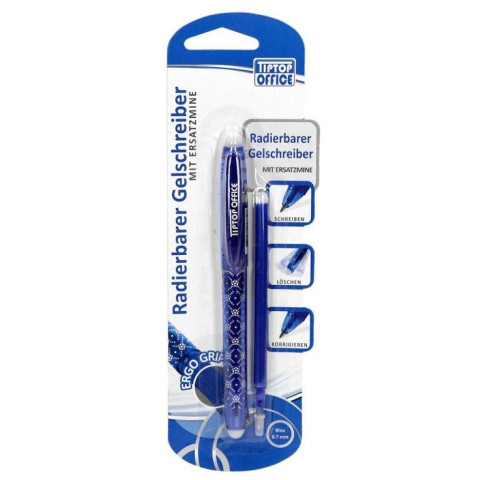 Spirit: Radírozható kék zselés toll 0,7 mm-es tartalék tollbetéttel