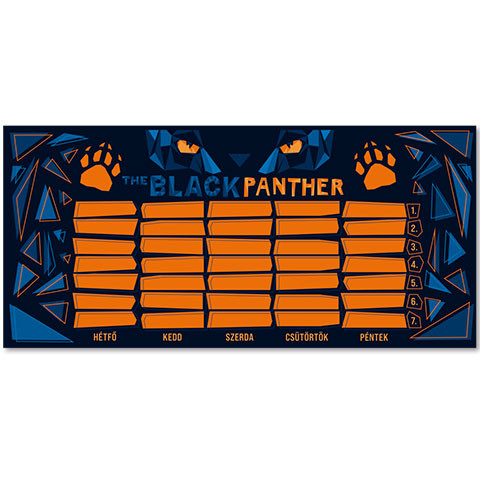 Ars Una: Black Panther kétoldalas órarend