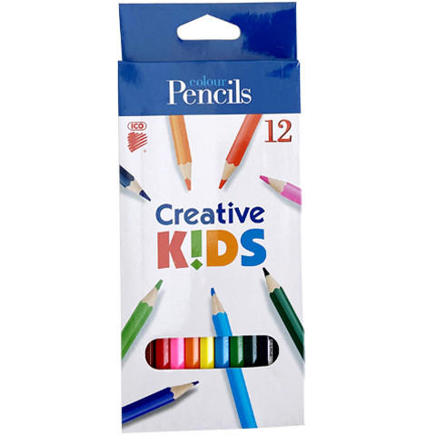 ICO: Creative Kids hatszögletű színes ceruza 12 db-os szett