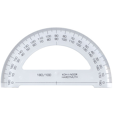 ICO: Koh-I-Noor átlátszó szögmérő 180/100