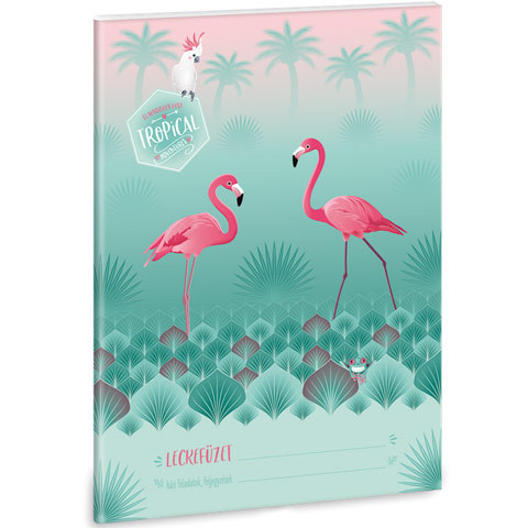 Pink Flamingo leckefüzet 32 lapos A/5