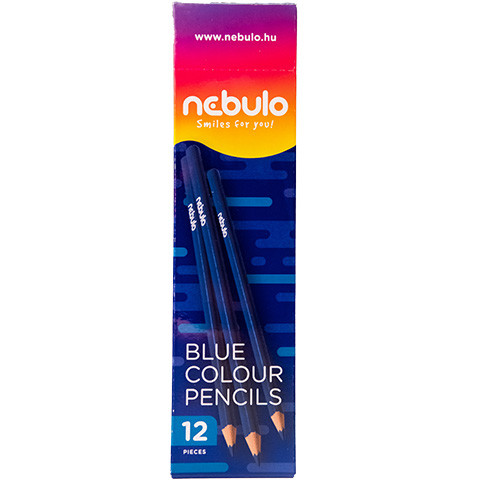 Nebulo: Kék háromszögletű színes ceruza 1 db