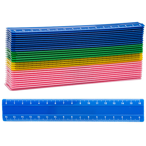 Nebulo: Műanyag vonalzó több színben 16 cm