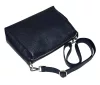 Maxmoda Cara kisméretű, női sötétkék színű bőr kézitáska, válltáska 27 × 17,5 cm